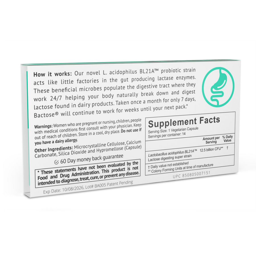 Bactose - Probiotics that digest lactose